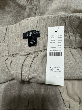 J. Crew Women’s Linen shorts in Light Flax